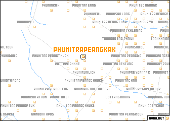 map of Phumĭ Trâpeăng Kák