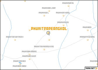 map of Phumĭ Trâpeăng Kol