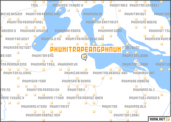 map of Phumĭ Trâpeăng Phnum