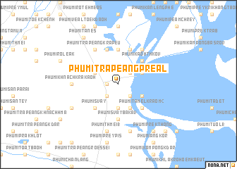 map of Phumĭ Trâpeăng Préal