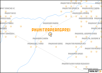 map of Phumĭ Trâpeăng Prei