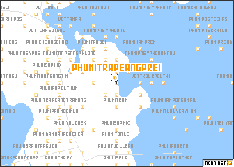 map of Phumĭ Trâpeăng Prei