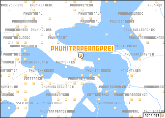 map of Phumĭ Trâpeăng Prei