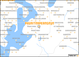 map of Phumĭ Trâpeăng Rŭn