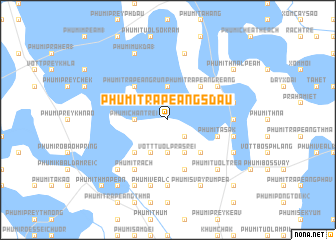 map of Phumĭ Trâpeăng Sdau
