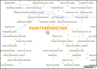 map of Phumĭ Trâpeăng Thum