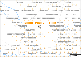 map of Phumĭ Trâpeăng Thum