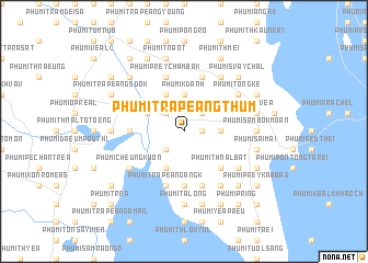 map of Phumĭ Trâpeăng Thum