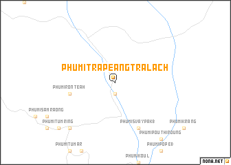 map of Phumĭ Trâpeăng Trâlach