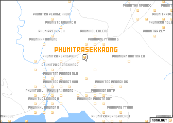 map of Phumĭ Trâsék Kaông