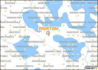 map of Phumĭ Trav