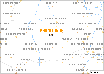 map of Phumĭ Tréak