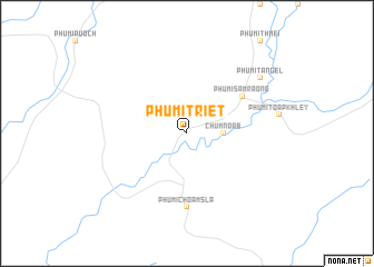 map of Phumĭ Triĕt