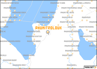 map of Phumĭ Trôloŭk