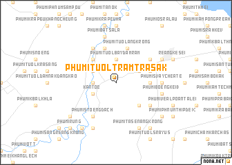 map of Phumĭ Tuŏl Trăm Trâsák