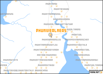 map of Phumĭ Véal Méas