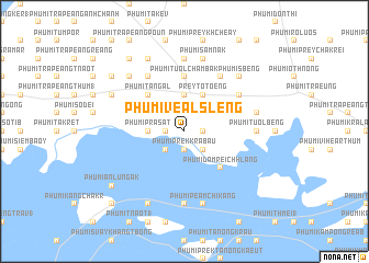 map of Phumĭ Véal Slêng