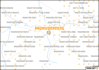 map of Phumĭ Vôr Préng