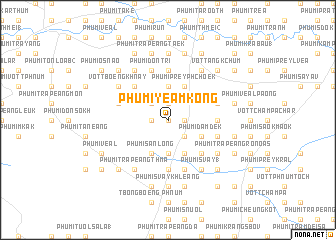 map of Phumĭ Yéam Kông