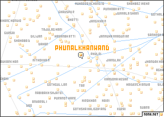 map of Phunal Khān Wānd