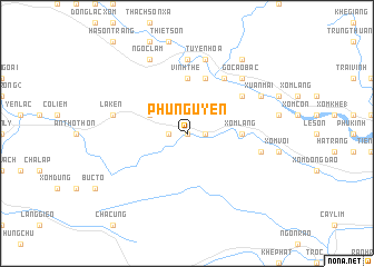 map of Phu Nguyên