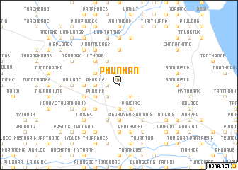map of Phú Nhân