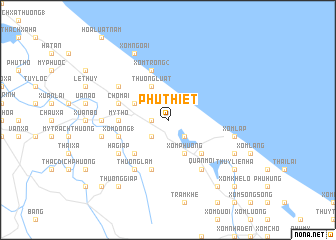 map of Phú Thiết