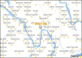 map of Phú Thọ