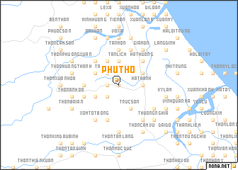 map of Phú Thọ