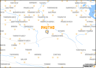 map of Phú Thọ