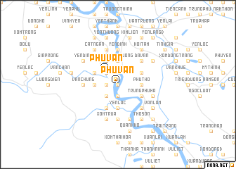 map of Phú Vân