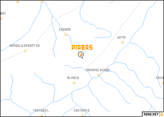 map of Piabas