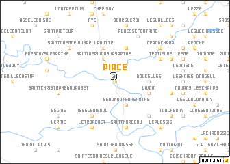map of Piacé