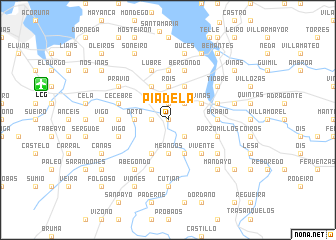 map of Piadela