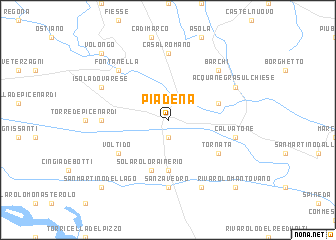 map of Piadena