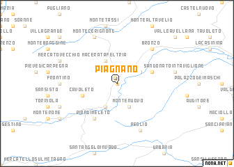 map of Piagnano