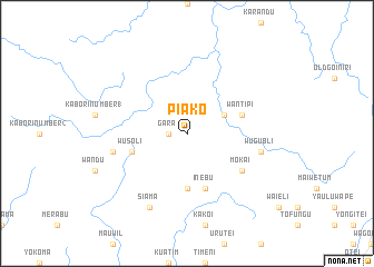 map of Piako