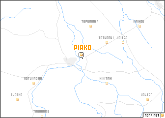 map of Piako