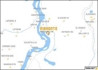 map of Piamonte