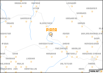 map of Piána