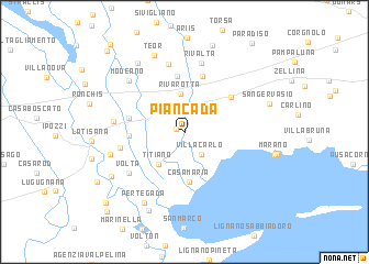 map of Piancada