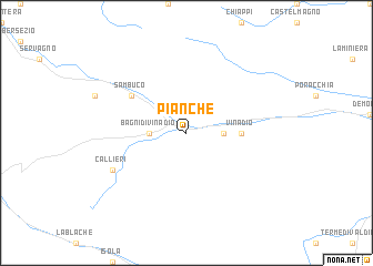 map of Pianche