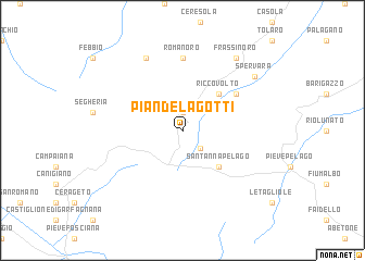 map of Piandelagotti