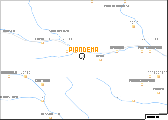 map of Piandema