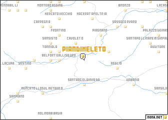 map of Piandimeleto