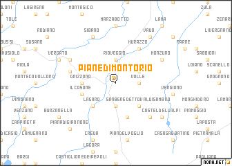 map of Piane di Montorio