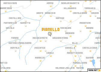 map of Pianello