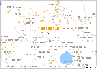 map of Pīān-e Soflá