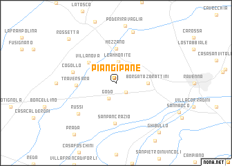 map of Piangipane