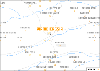 map of Piani di Cassia